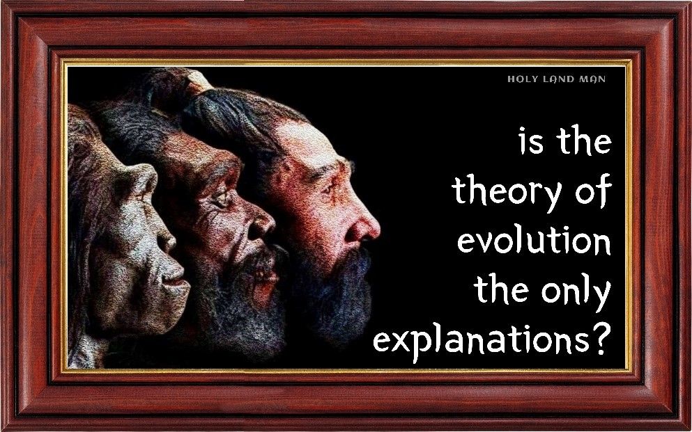 IS THE THEORY OF EVOLUTION THE ONLY EXPLANATION?