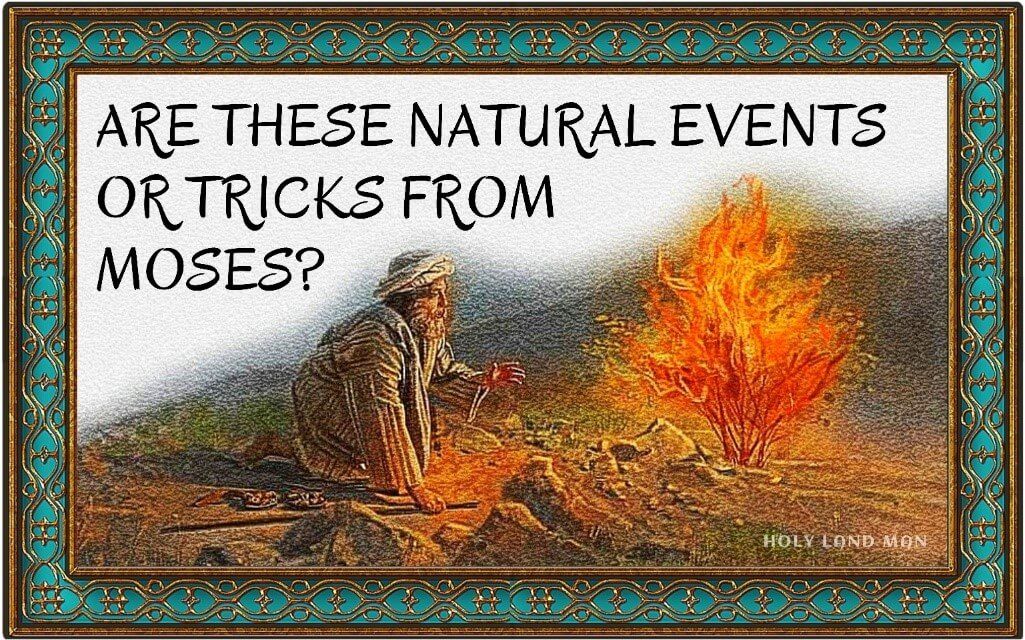 ARE THESE NATURAL EVENTS OR TRICKS FROM MOSES?