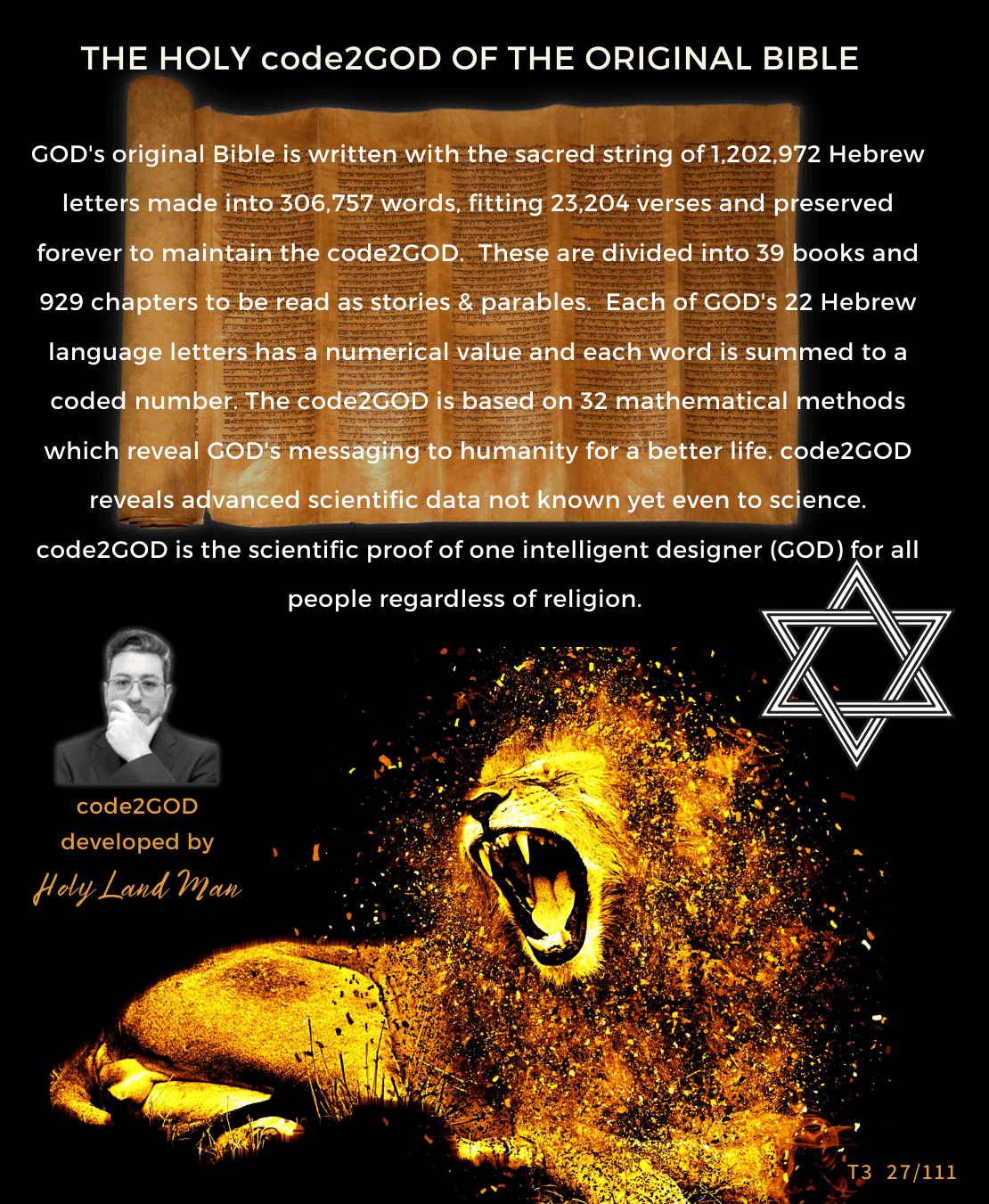 BIBLE CODE 27/111