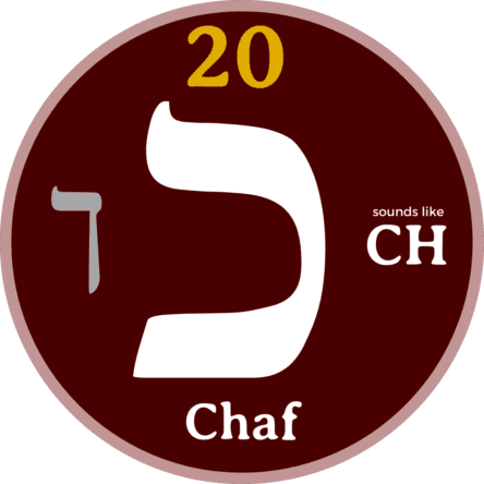 Chaf - Hebrew Letters